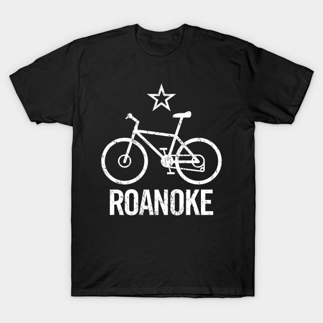 Roanoke VA MTB Mountain Trail Bike Cycling Logo T-Shirt by hobrath